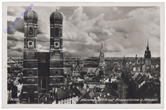 München, Blick auf Frauentürme u. Altstadt