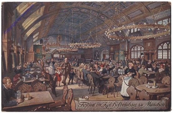 München, Königl. Hofbrauhaus, Festsaal