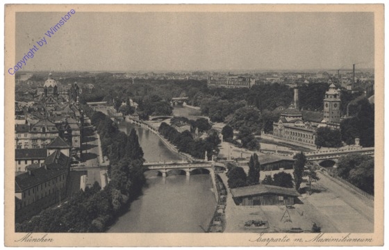 München, Isarpartie mit Maximilianeum