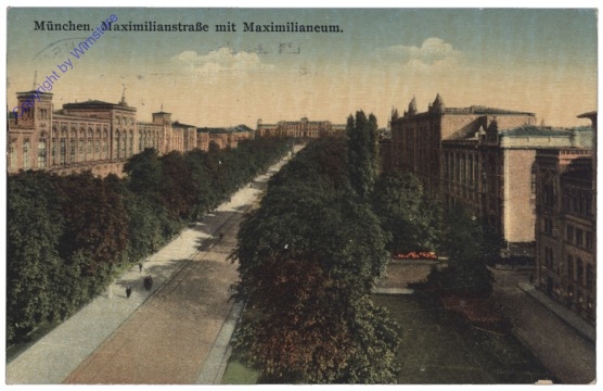 München, Maximilianstrasse mit Maximilianeum