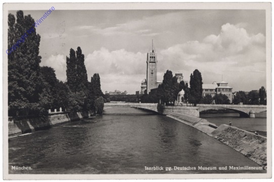 München, Isarblick gg. Deutsches Museum und Maximilianeum