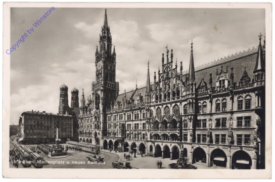 München, Marienplatz und neues Rathaus
