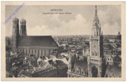München, Frauenkirche und Neues Rathaus