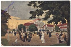 München, Ausstellung München 1908, Platz von Halle I. u. II.