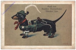 München, Gruss vom deutschen Bundesschießen 1906