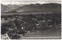 Murnau am Staffelsee, Murnauer-Bucht mit Ettaler-Mandl und Wetterstein