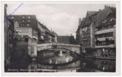 Nürnberg, Wasserpartie mit Fleischbrücke