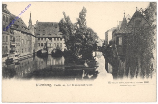 Nürnberg, Partie an der Museumsbrücke