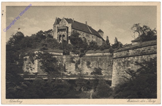 Nürnberg, Westseite der Burg