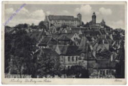 Nürnberg, Die Burg von Süden