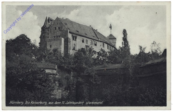 Nürnberg, Die Kaiserburg aus dem 11. Jahrhundert stammend