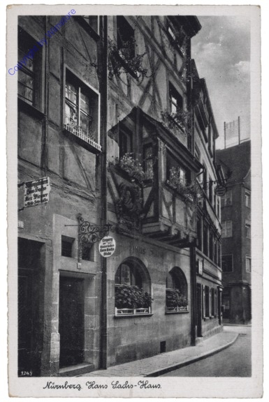 Nürnberg, Hans Sachs Haus, Rückansicht