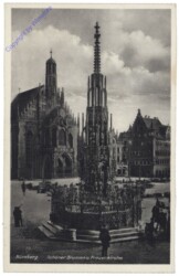 Nürnberg, Schöner Brunnen und Frauenkirche