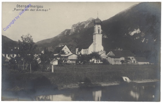 Oberammergau, Partie an der Ammer