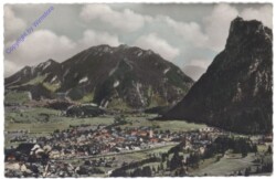 Oberammergau, gegen Labergebirge und Kofel