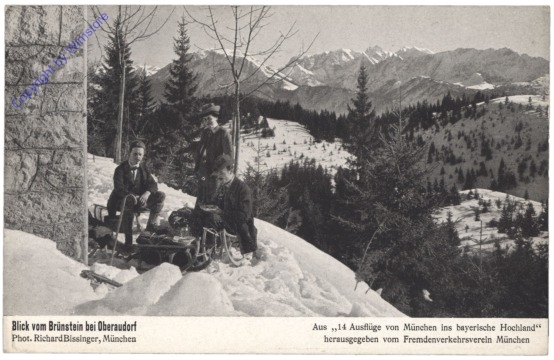 ak135133 Oberaudorf, Blick vom Bründstein