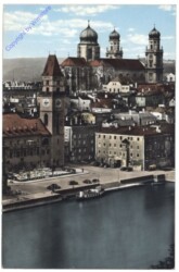 Passau, mit Rathaus und Dom