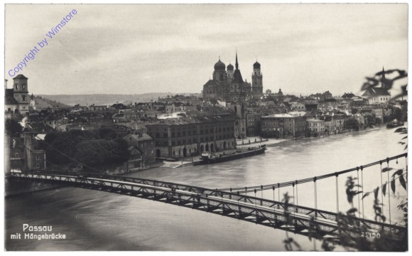 Passau, mit Hängebrücke