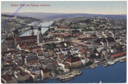 Passau, Blick von Festung Oberhaus