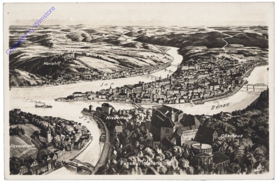 ak135194 Passau, Totalansicht