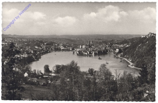 ak135197 Passau, Totalansicht