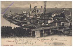 Passau, Panorama von der Ries