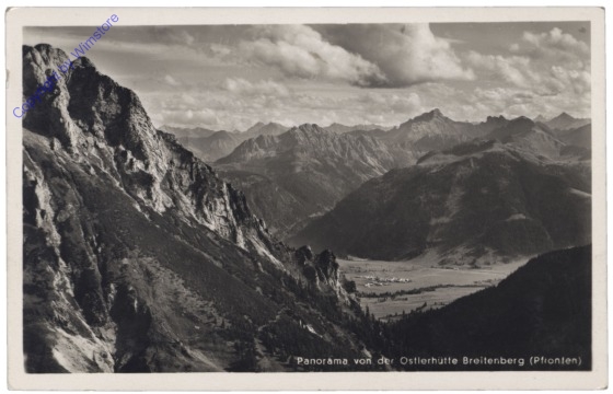ak135223 Pfronten, Panorama von der Ostlerhütte Breitenberg