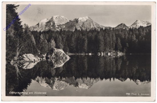 Ramsau, Göllspiegelung am Hintersee