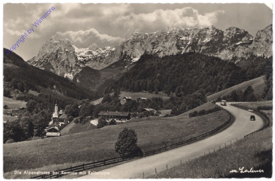 ak135239 Ramsau, Die Alpenstrasse bei Ramsau mit Reiteralpe