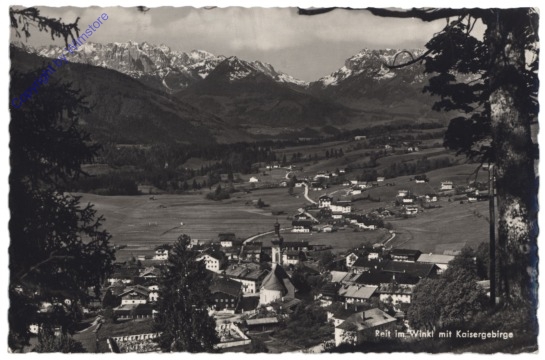ak135273 Reit im Winkl, mit Kaisergebirge