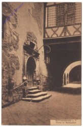 Rothenburg ob der Tauber, Partie im Rathaushof