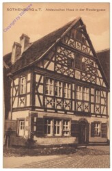 Rothenburg ob der Tauber, Altdeutsches Haus in der Roedergasse