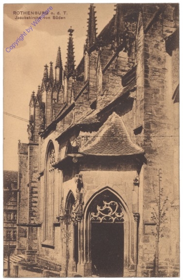 ak135289 Rothenburg ob der Tauber, Jacobskirche von Süden