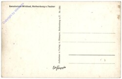 Rothenburg ob der Tauber, Gesamtansicht des Sanatoriums v. Westen