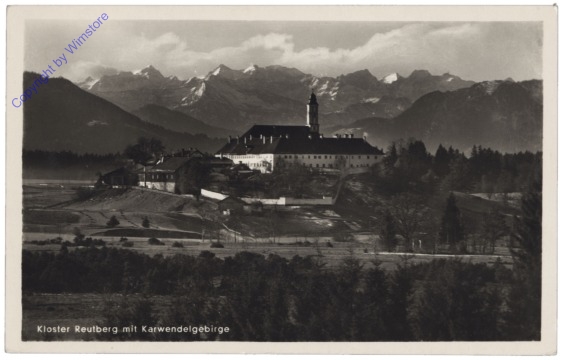Sachsenkar, Kloster Reutberg mit Karwendelgebirge