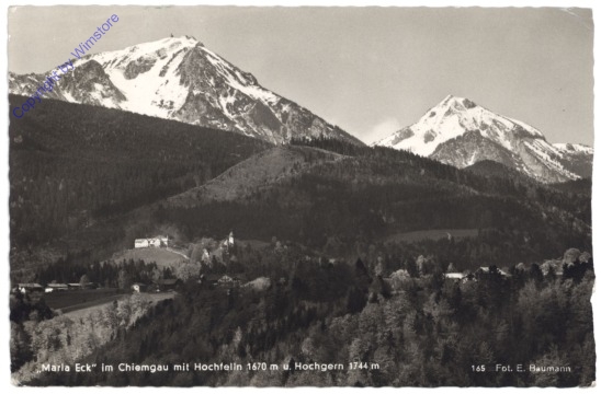 Siegsdorf, Maria Eck mit Hochfelln u. Hochgern
