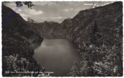 Schönau am Königsee, Blick vom Malerwinkelgebiet auf den Königssee
