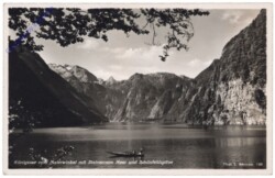 Schönau am Königsee, Königssee vom Malerwinkel mit Steinernem Meer und Schönfeldspitze