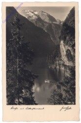 Schönau am Königsee, Königssee mit Falkensteinwand