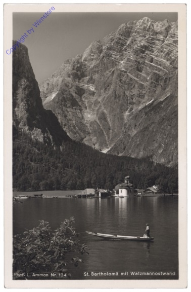 Schönau am Königsee, St. Bartholomä mit Watzmannostwand