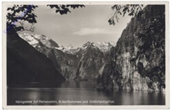 Schönau am Königsee, Königssee mit Falkenstein, St. Bartholomae und Schönfeldspitze