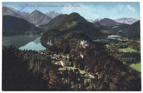 Schwangau, Schloß Hohenschwangau von der Jugend