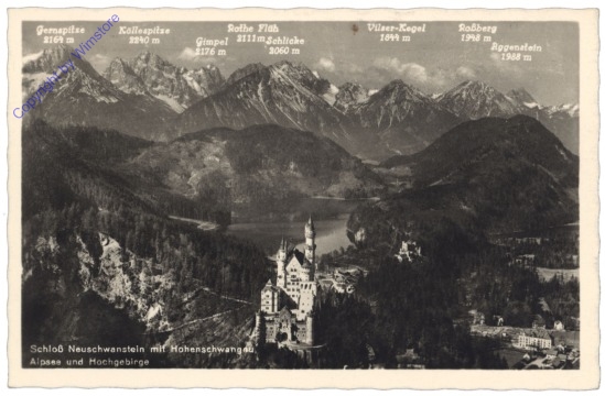Schwangau, Schloss Neuschwanstein mit Hochschwangau