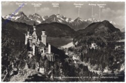 Schwangau, Schloss Neuschwanstein mit Blick a. Kurort Hohenschwangau