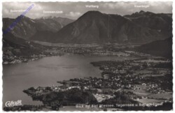 Tegernsee, Blick auf Bad Wiessee, Tegernsee und Rottach-Egern