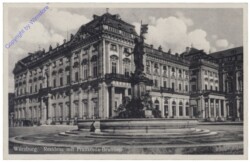 Würzburg, Residenz mit Frankonia-Brunnen