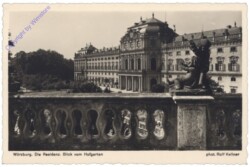 Würzburg, Residenz, Blick vom Hofgarten