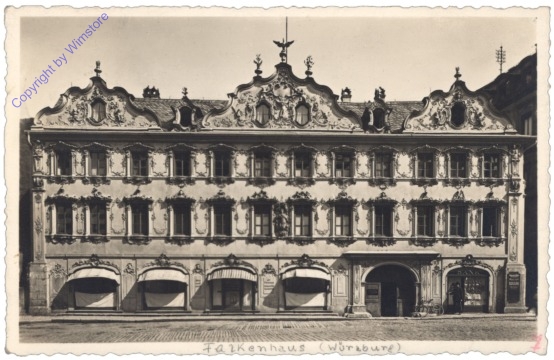 ak135518 Würzburg, Haus zum Falken