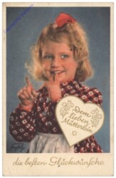 Mädchen mit Herz, "Dem lieben Mütterlein"