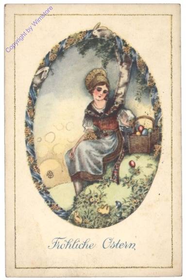 Dame mit Eierkorb
